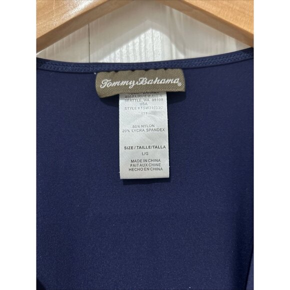 Tommy Bahama Womens Shift Dress L Navy Stretch Golf Athletic Pockets Pickleball - Picture 5 of 10